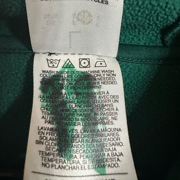 Kids Adidas Green Hoodie Sweater - Picture 4 of 6